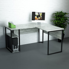 Офисный стол лофт СУЛА-7-1 (1400x1400x750) Дуб Крафт белый Гамма стиль (V4797)